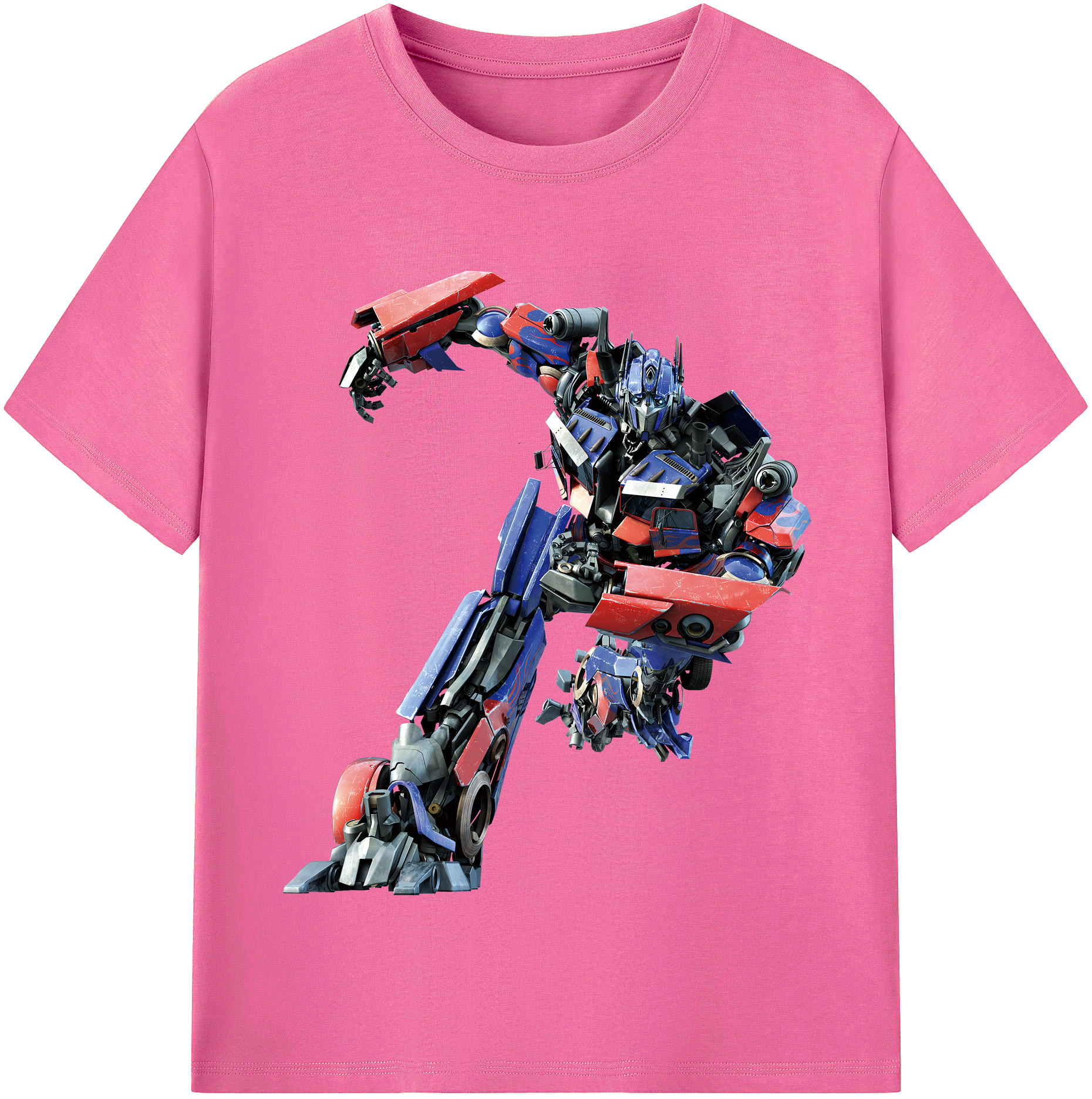 （画像用） Transformers トランスフォーマー レディースカジュアルプリントTシャツ（綿100％）